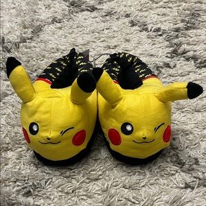 Target Pokemon Pikachu slippers. Toddler size 11-12. Yellow. New.